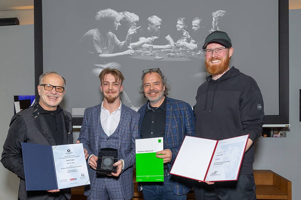 Preisverleihung in der Leica Galerie zum Bundesnachwuchswettbewerbes 2023, Foto: Michael Weinwurm