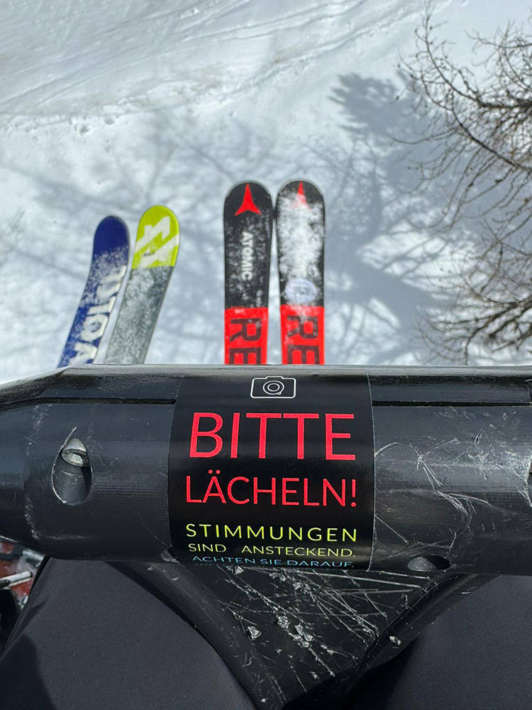 Bitte lächeln - Schifahren